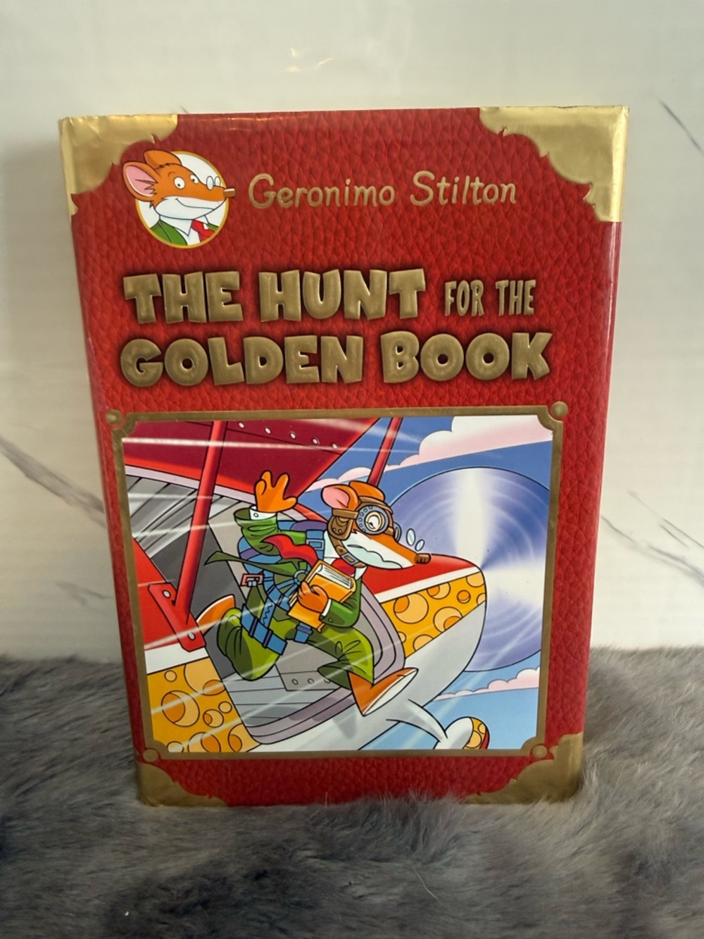 Geronimo Stilton "The Hunt for the Golden Book" - Red & Gold Hardcover